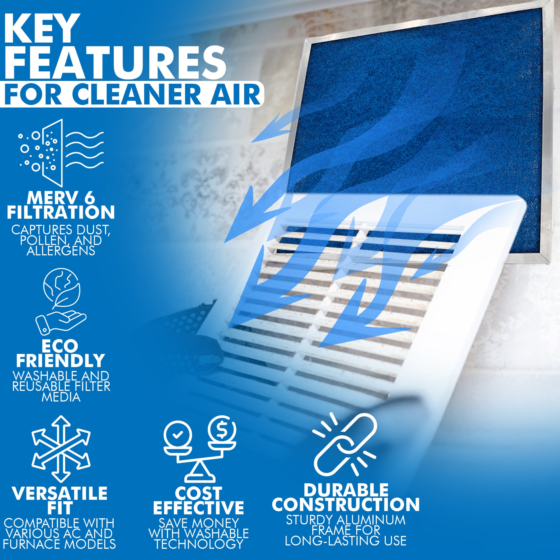 EverFilter Washable MERV 6 Air Filter Media (1-Ct) image 5